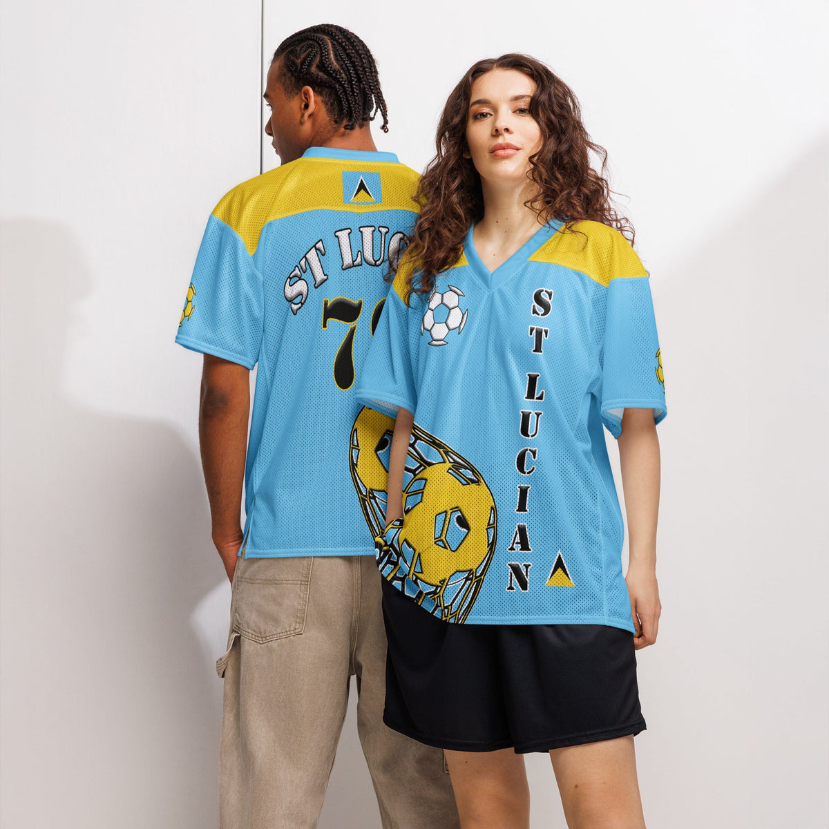 St Lucia Football Sport Jersey - Conscious Apparel Store