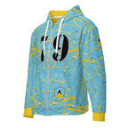 St Lucia Football Unisex zip hoodie - Conscious Apparel Store