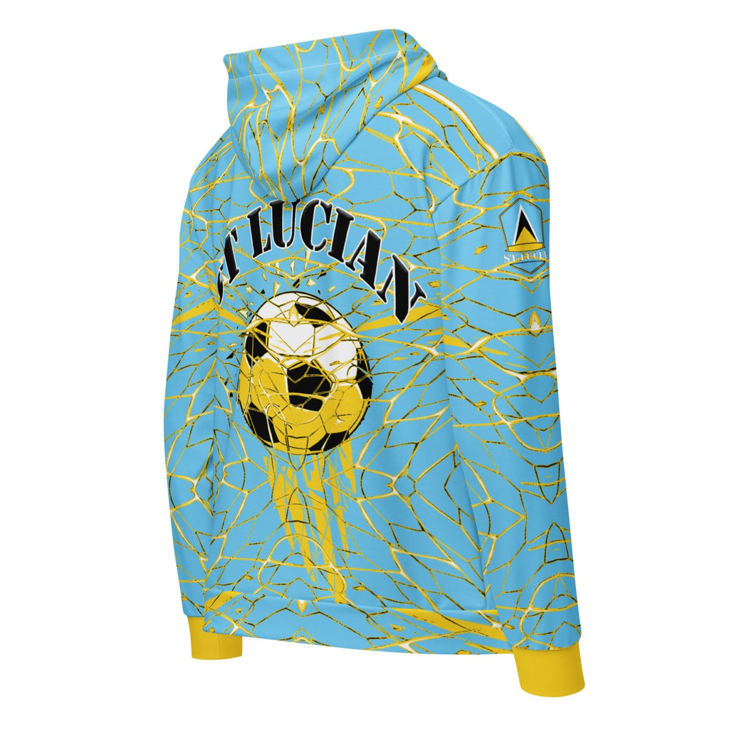 St Lucia Football Unisex zip hoodie - Conscious Apparel Store