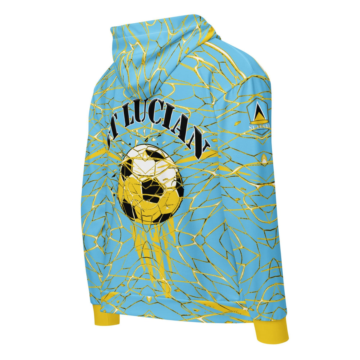 St Lucia Football Unisex zip hoodie - Conscious Apparel Store