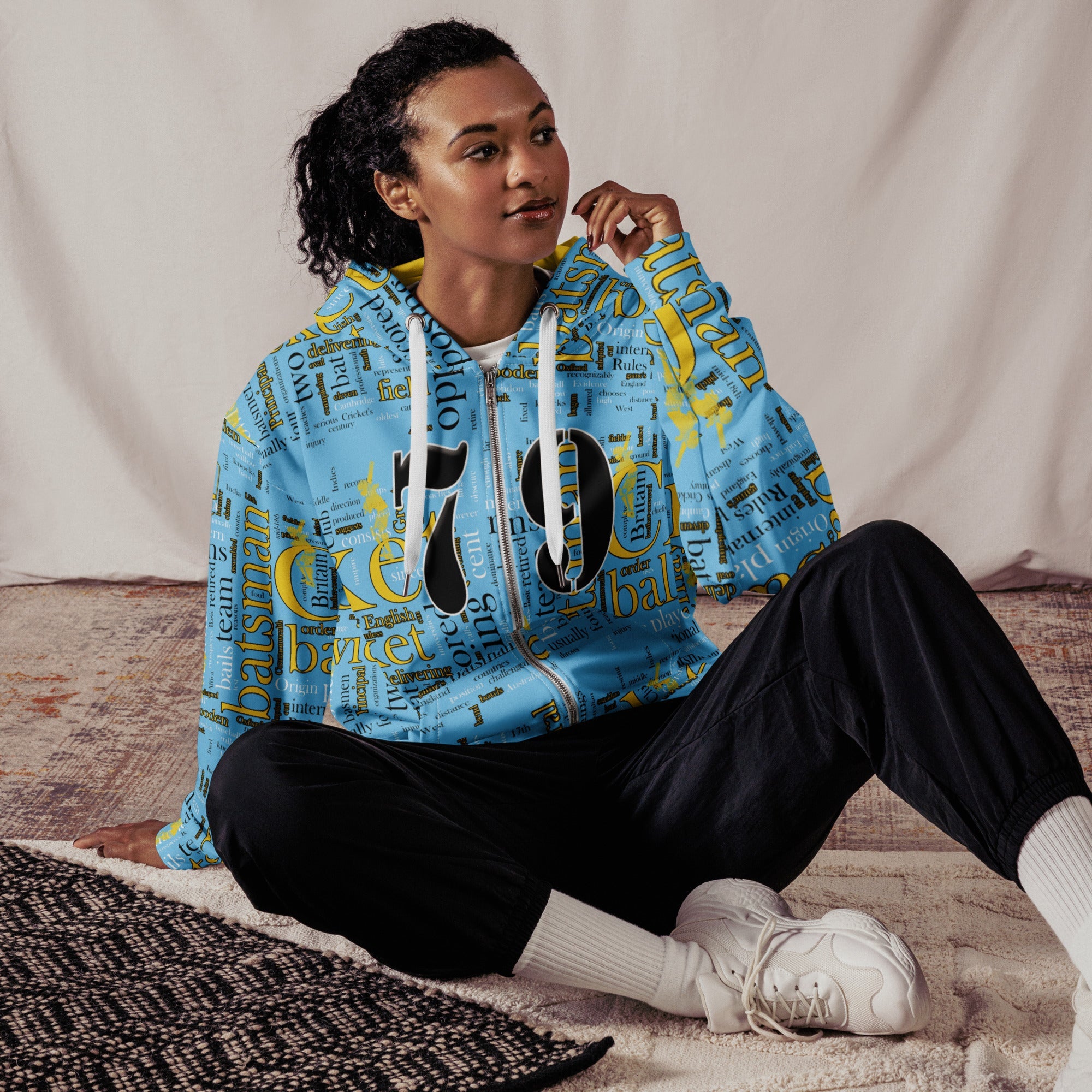 St Lucia (WI) Cricket Unisex zip hoodie - Conscious Apparel Store