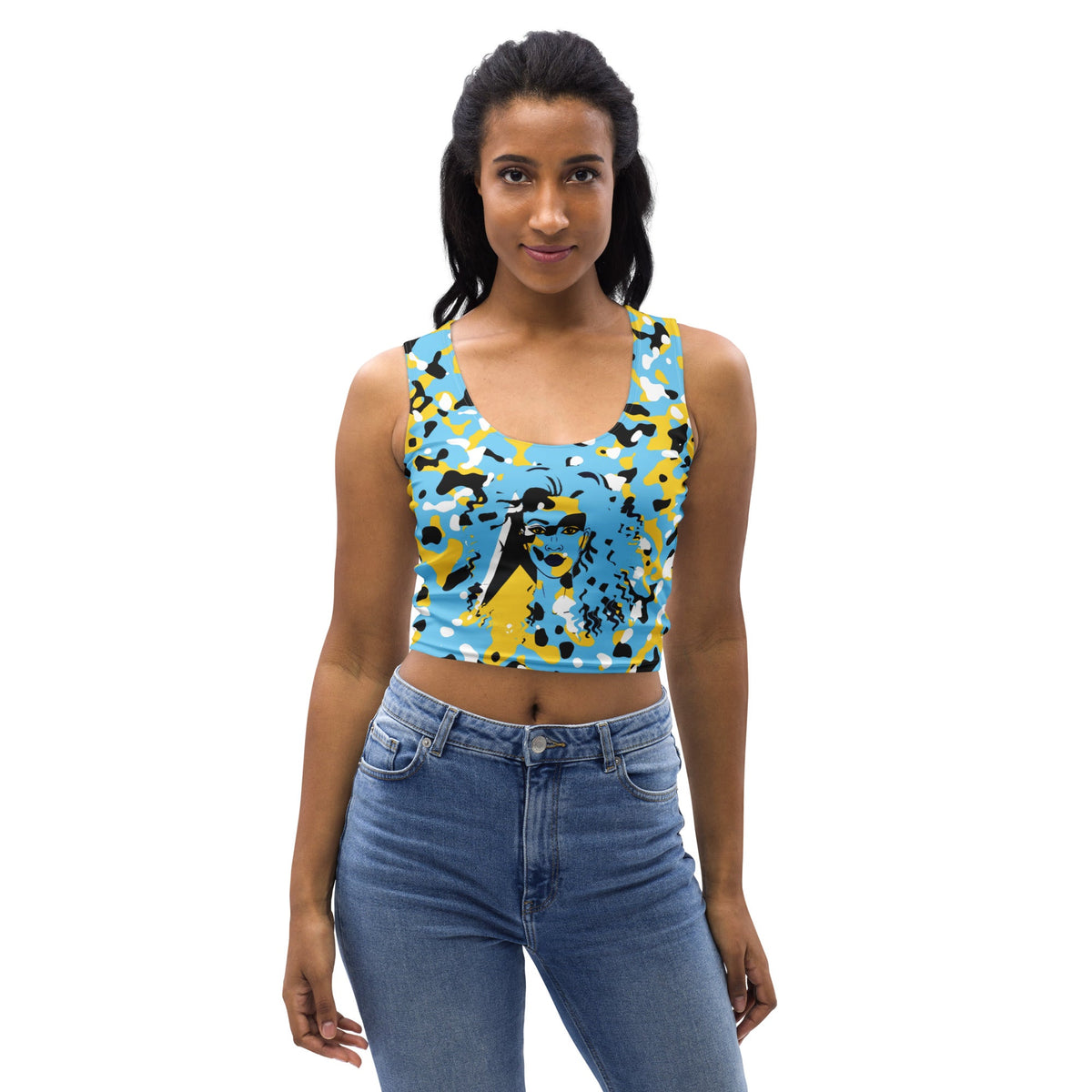 St Lucian Girl Camo Crop Top - Conscious Apparel Store
