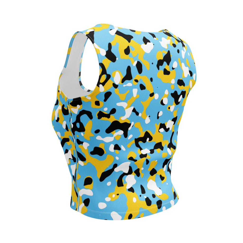 St Lucian Girl Camo Crop Top - Conscious Apparel Store