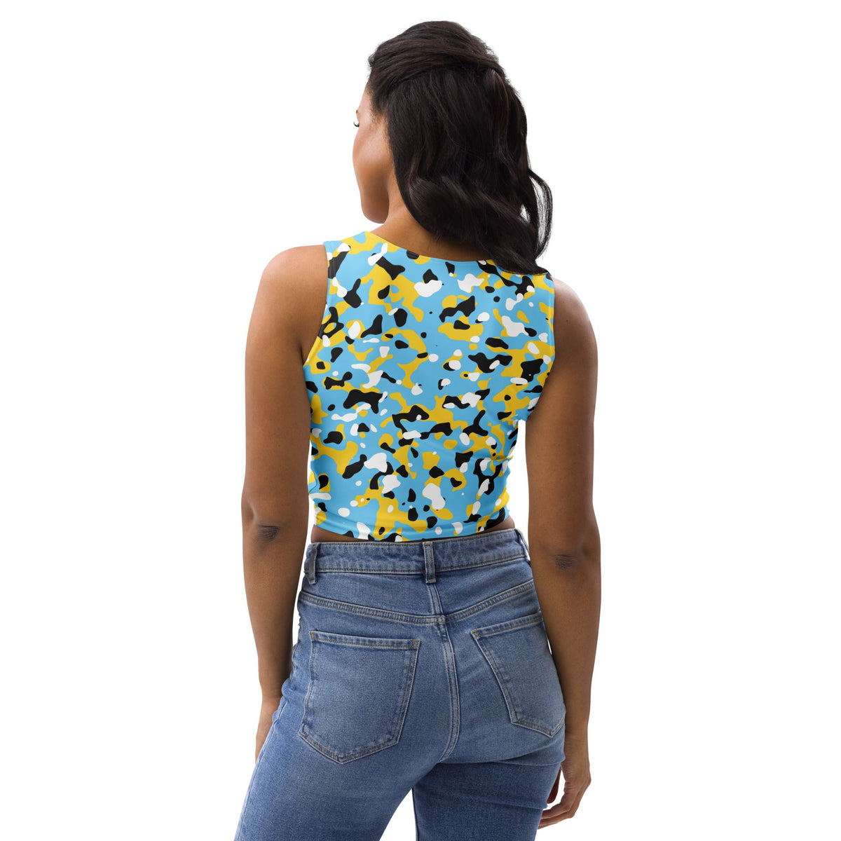 St Lucian Girl Camo Crop Top - Conscious Apparel Store
