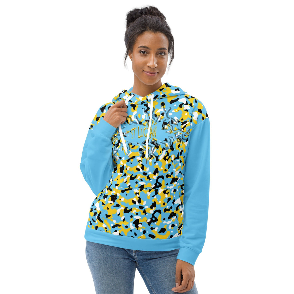 St Lucian Girl Camo Unisex Pullover Hoodie - Conscious Apparel Store