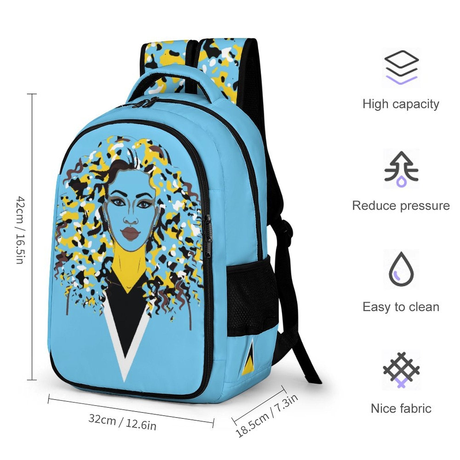 St Lucian Girl Casual Backpack - Conscious Apparel Store
