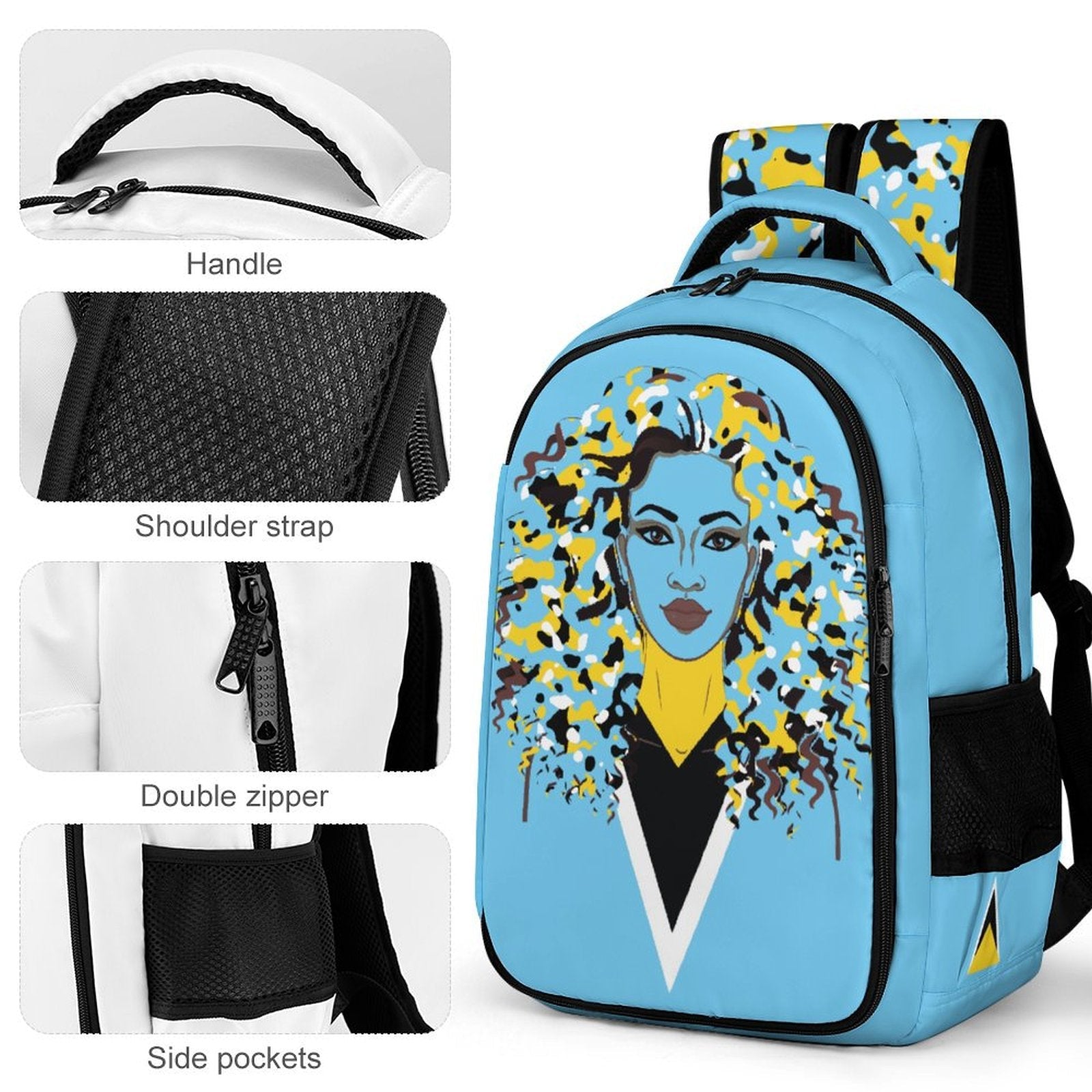St Lucian Girl Casual Backpack - Conscious Apparel Store