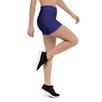 St Maarten Blue Leggings Shorts - Conscious Apparel Store