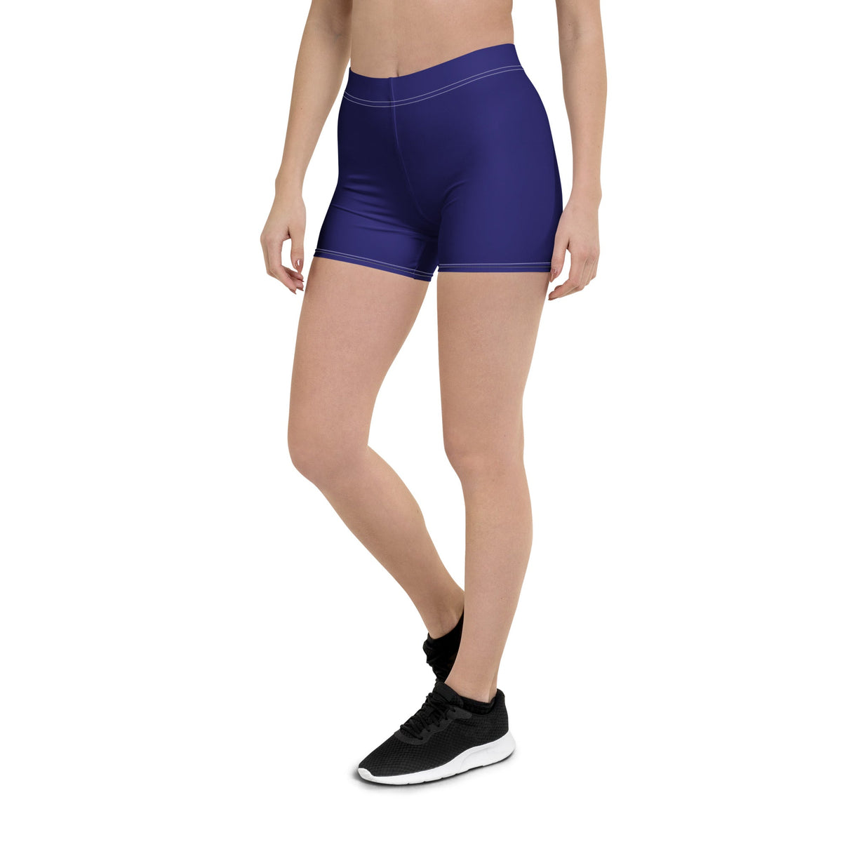 St Maarten Blue Leggings Shorts - Conscious Apparel Store
