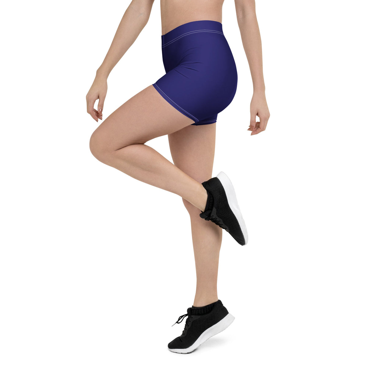 St Maarten Blue Leggings Shorts - Conscious Apparel Store