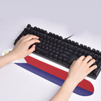 St Maarten Flag Keyboard Wrist Rest Pad - Conscious Apparel Store