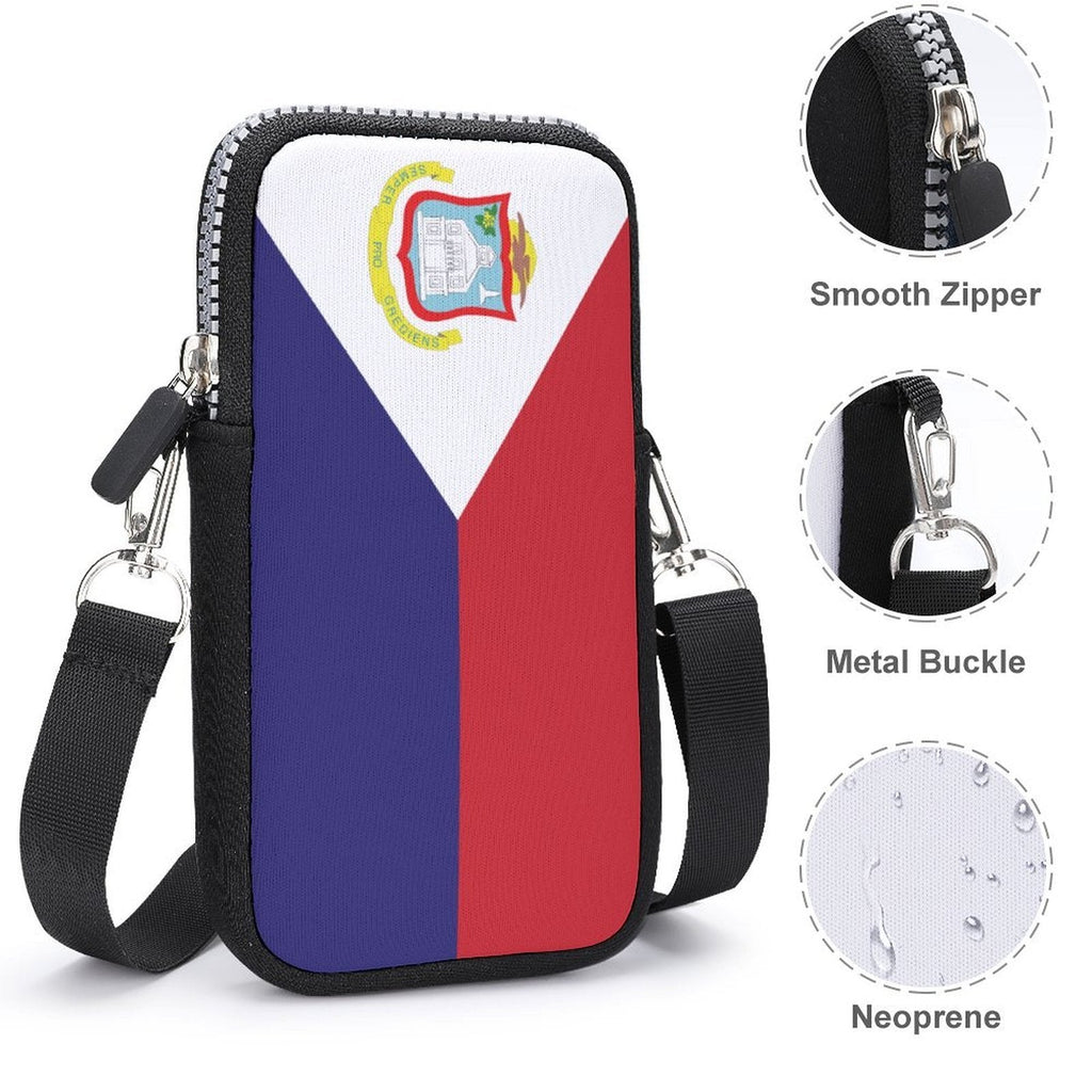 St Maarten Flag Mobile Phone Purse - Conscious Apparel Store
