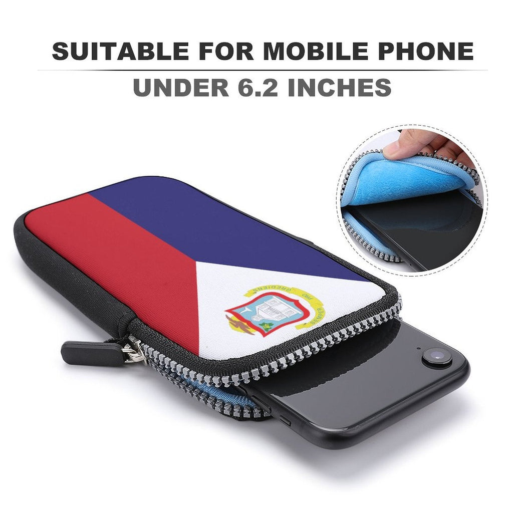 St Maarten Flag Mobile Phone Purse - Conscious Apparel Store