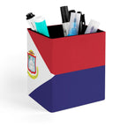 St Maarten Flag Square Pen Holder - Conscious Apparel Store