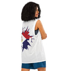 St Maarten Flag (White) Premium Sport Jersey Tank Top - Conscious Apparel Store