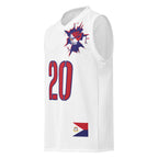 St Maarten Flag (White) Premium Sport Jersey Tank Top - Conscious Apparel Store
