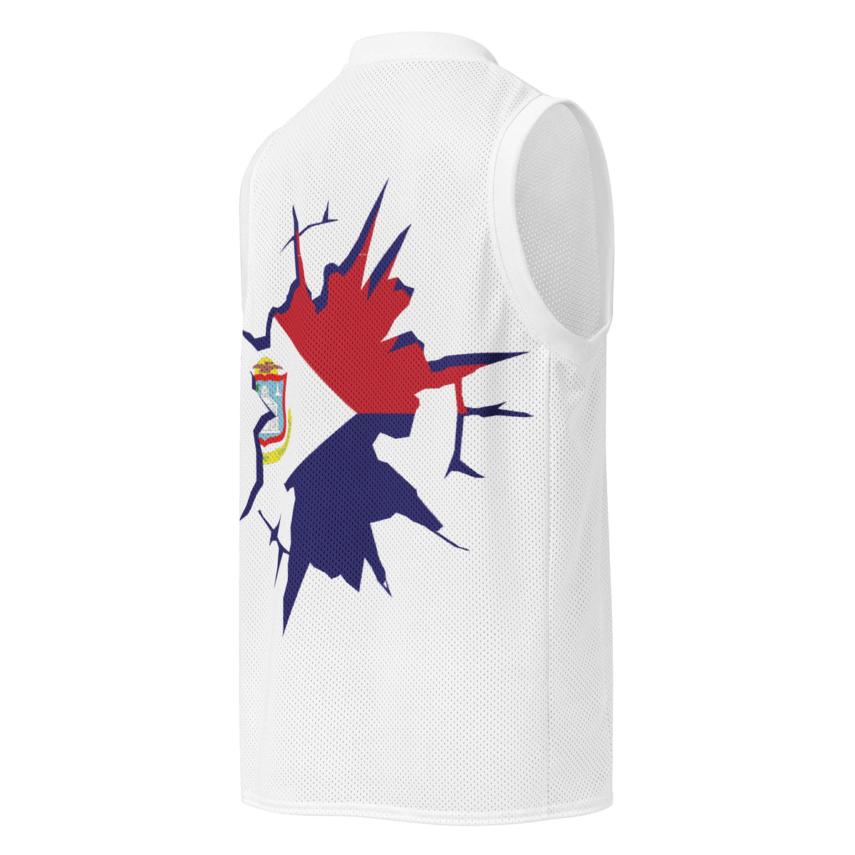St Maarten Flag (White) Premium Sport Jersey Tank Top - Conscious Apparel Store