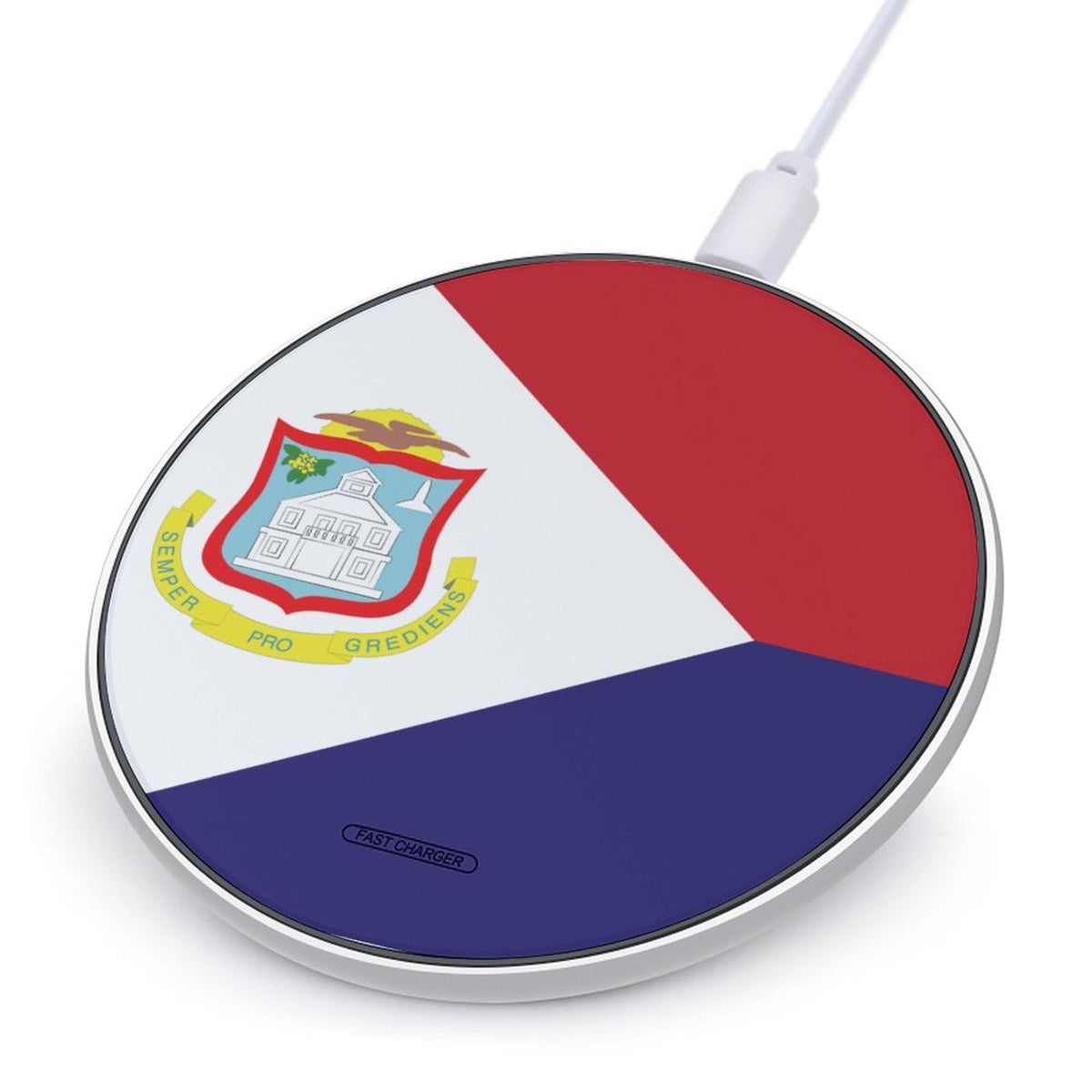 St Maarten Flag Wireless Charging Pad - Conscious Apparel Store