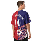 St Maarten Football Themed Button-Down Sport Jersey - Conscious Apparel Store