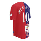 St Maarten Football Themed Button-Down Sport Jersey - Conscious Apparel Store