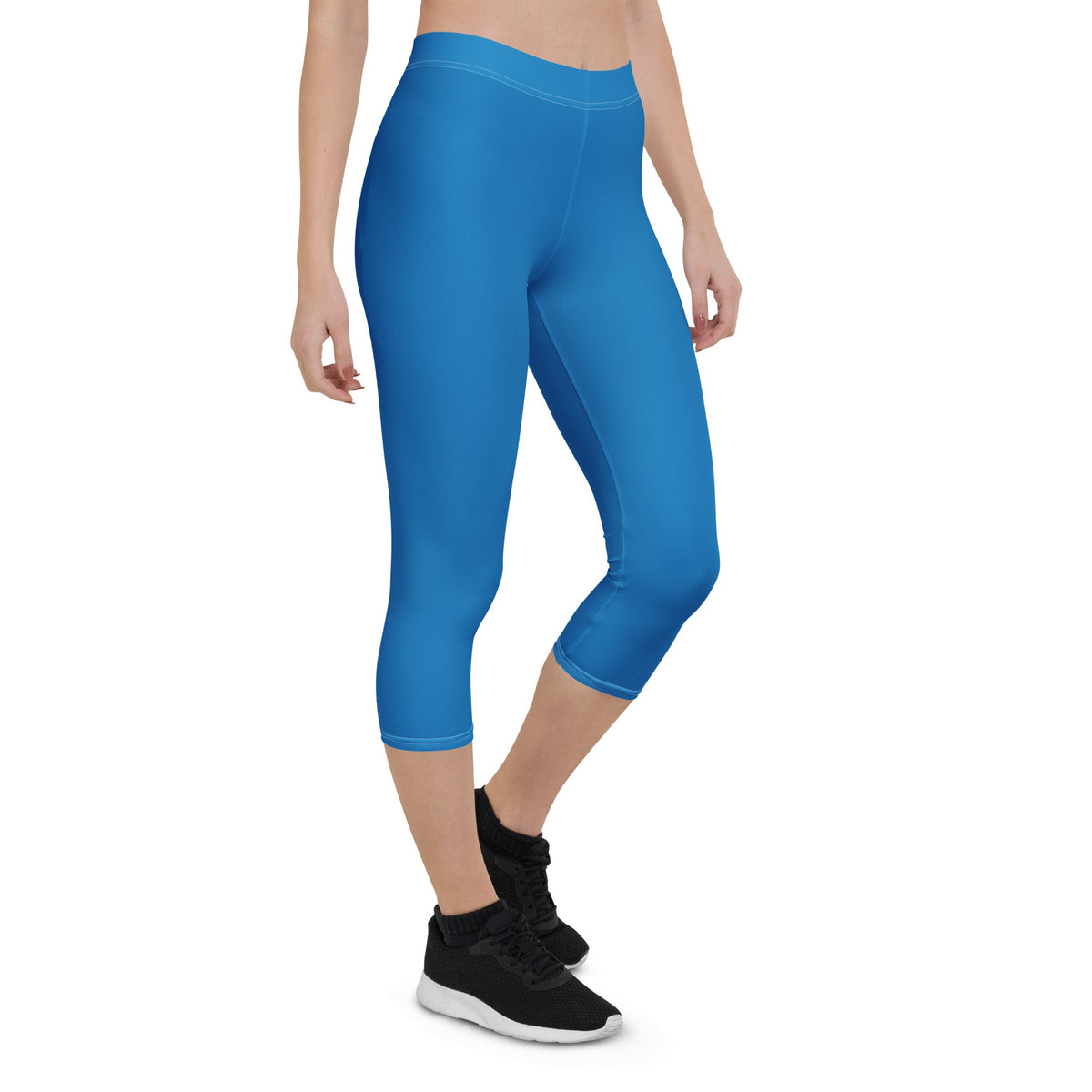St Vincent Blue Capri Leggings - Conscious Apparel Store