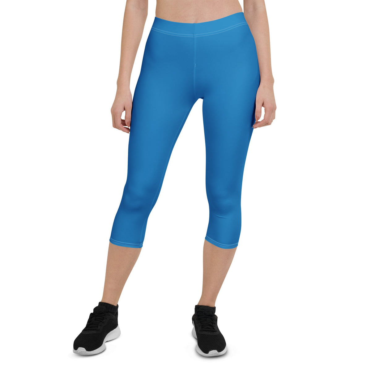St Vincent Blue Capri Leggings - Conscious Apparel Store