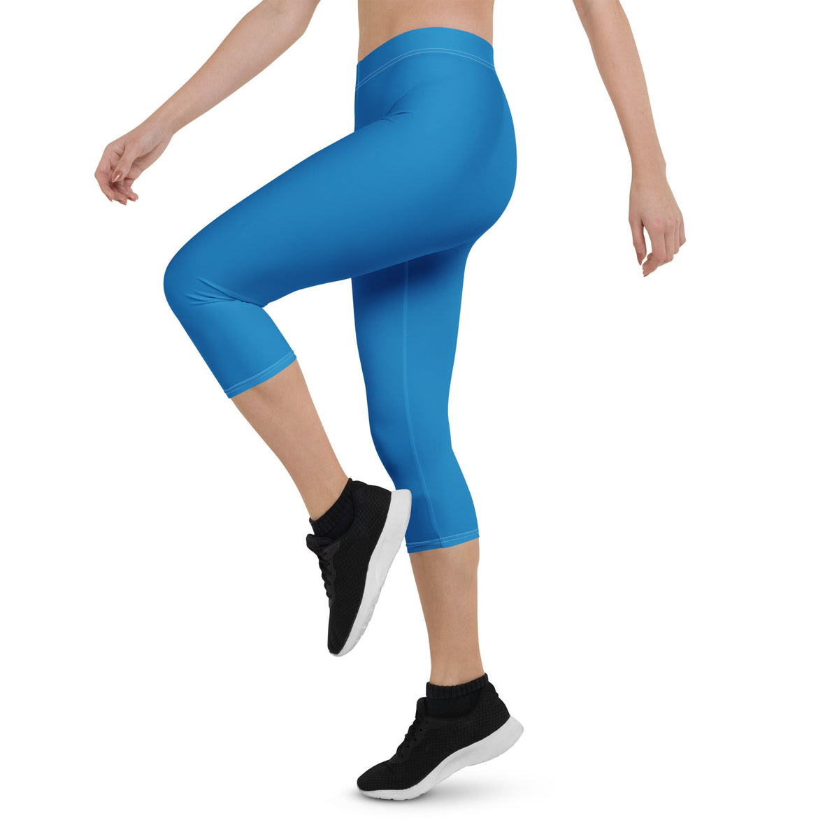 St Vincent Blue Capri Leggings - Conscious Apparel Store