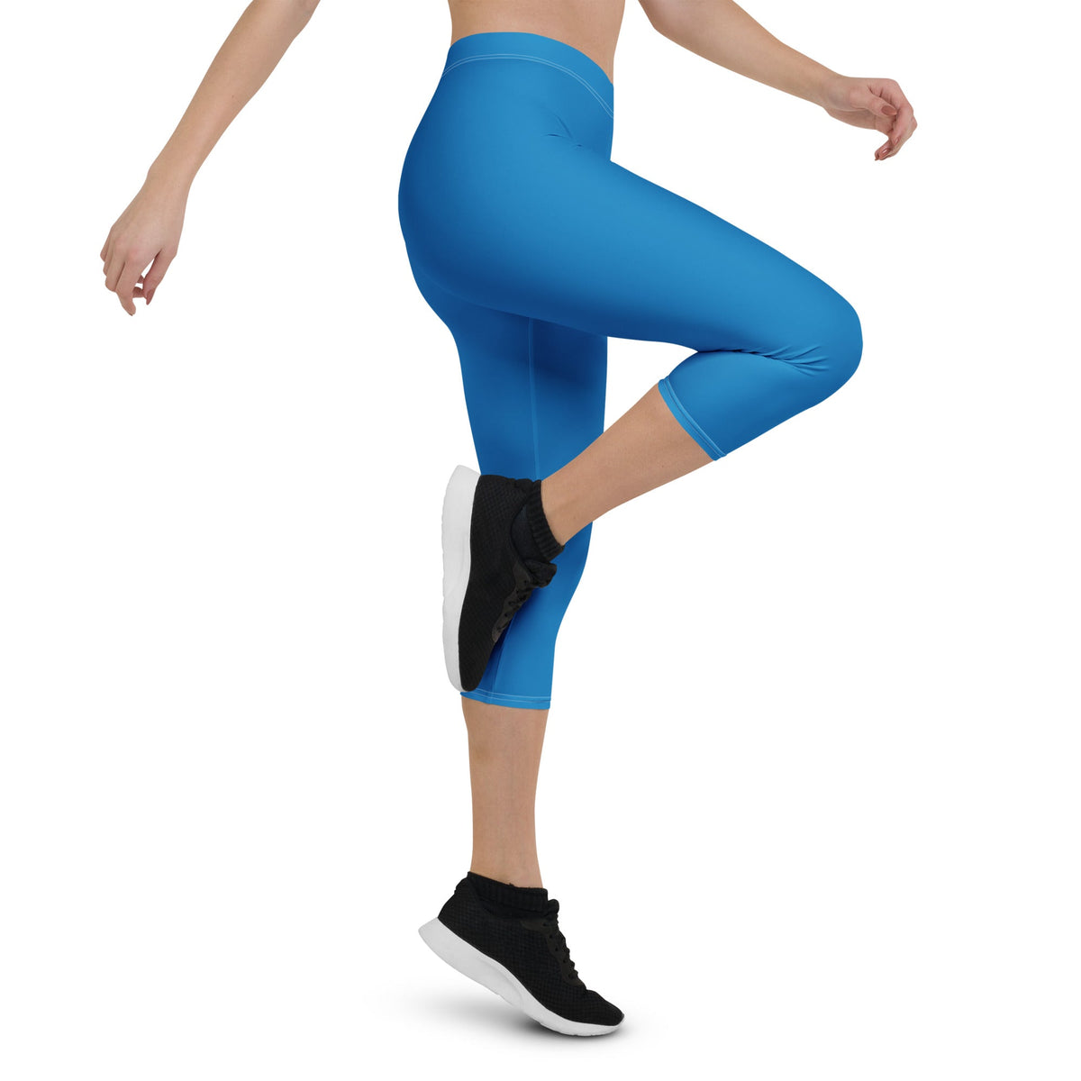 St Vincent Blue Capri Leggings - Conscious Apparel Store