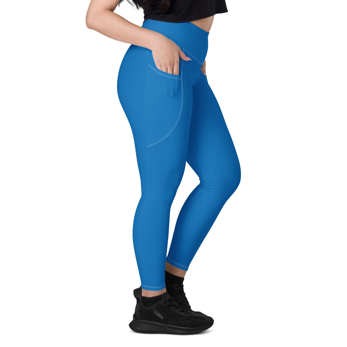 St Vincent Blue Leggings with pockets - Conscious Apparel Store