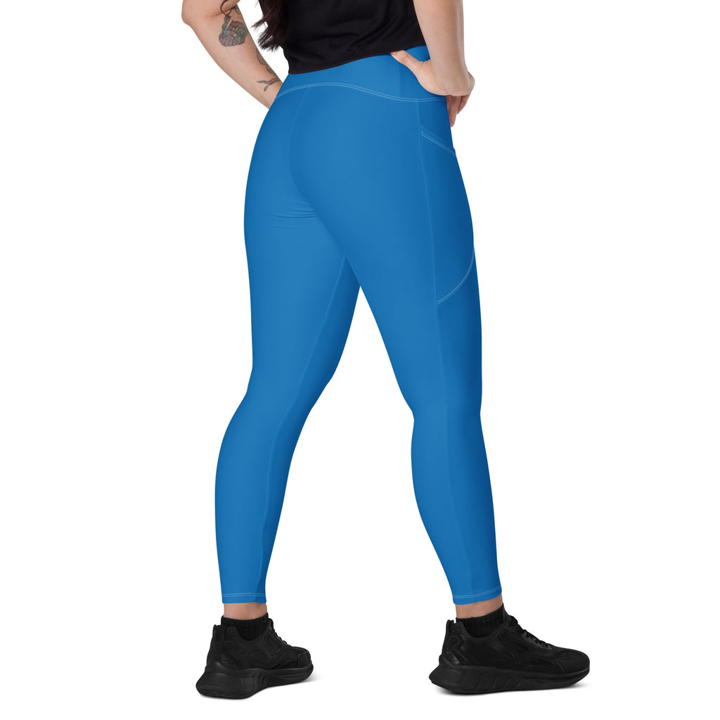 St Vincent Blue Leggings with pockets - Conscious Apparel Store