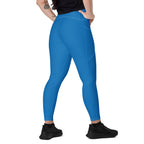 St Vincent Blue Leggings with pockets - Conscious Apparel Store