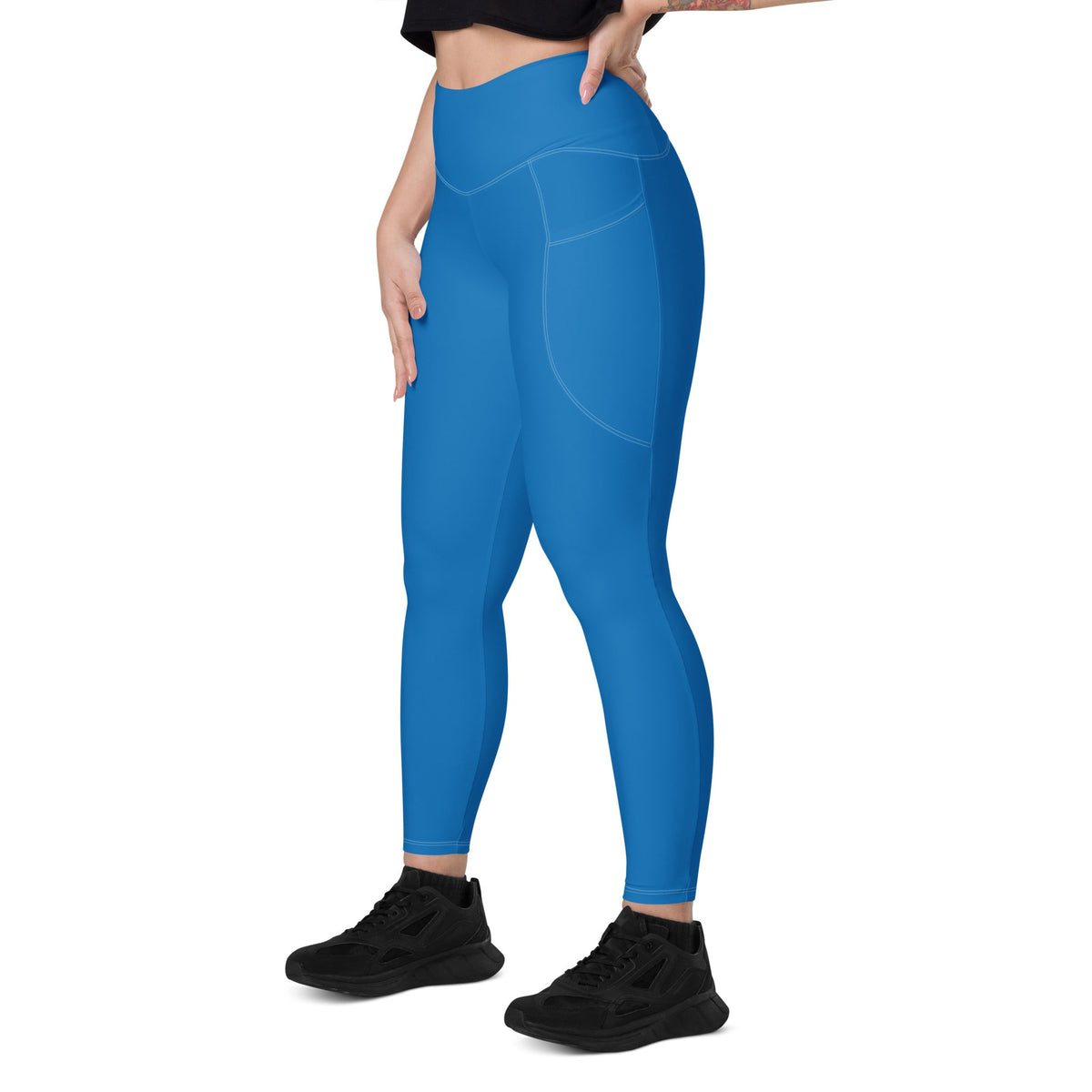 St Vincent Blue Leggings with pockets - Conscious Apparel Store