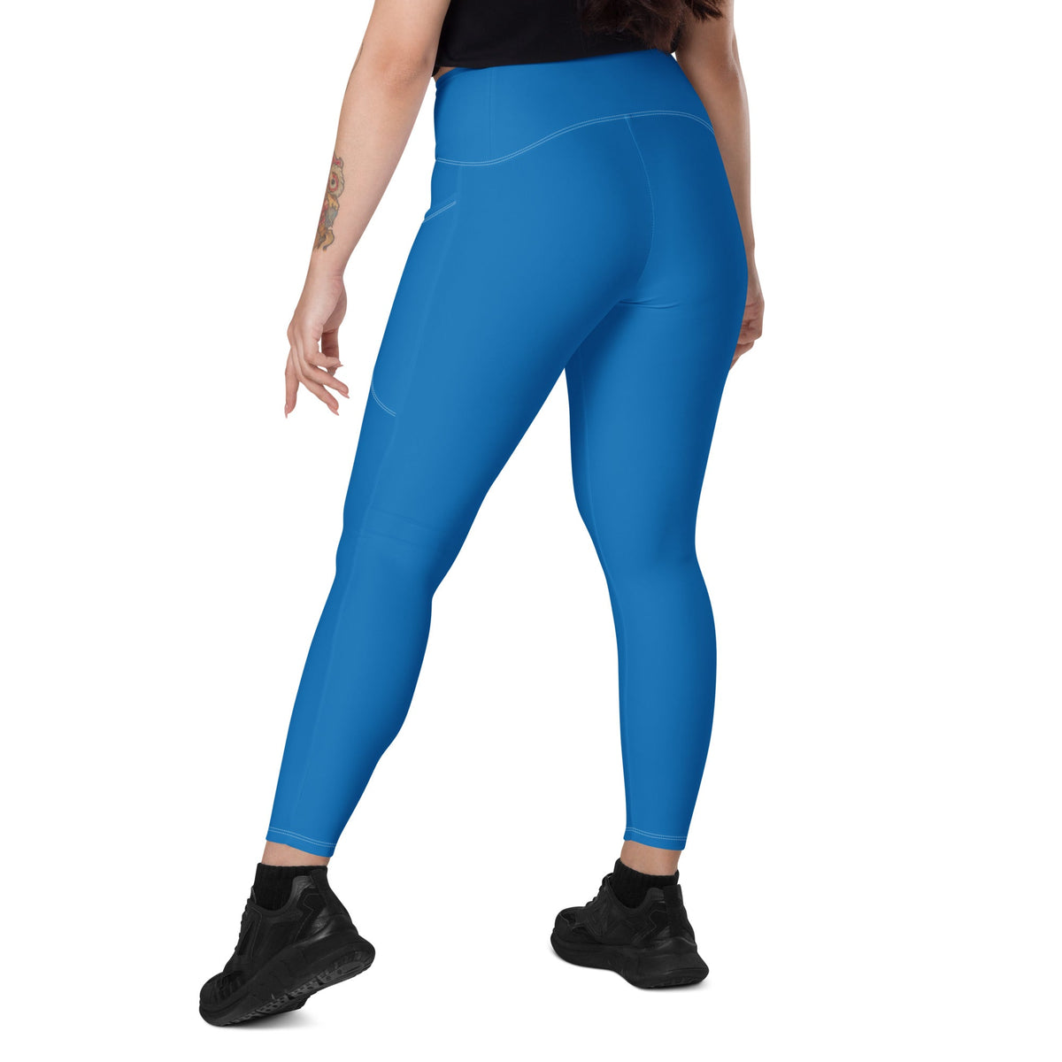 St Vincent Blue Leggings with pockets - Conscious Apparel Store