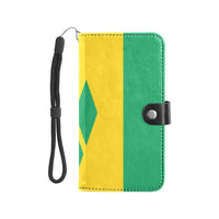St Vincent Flag Flip Leather Purse for Mobile Phone/Large - Conscious Apparel Store