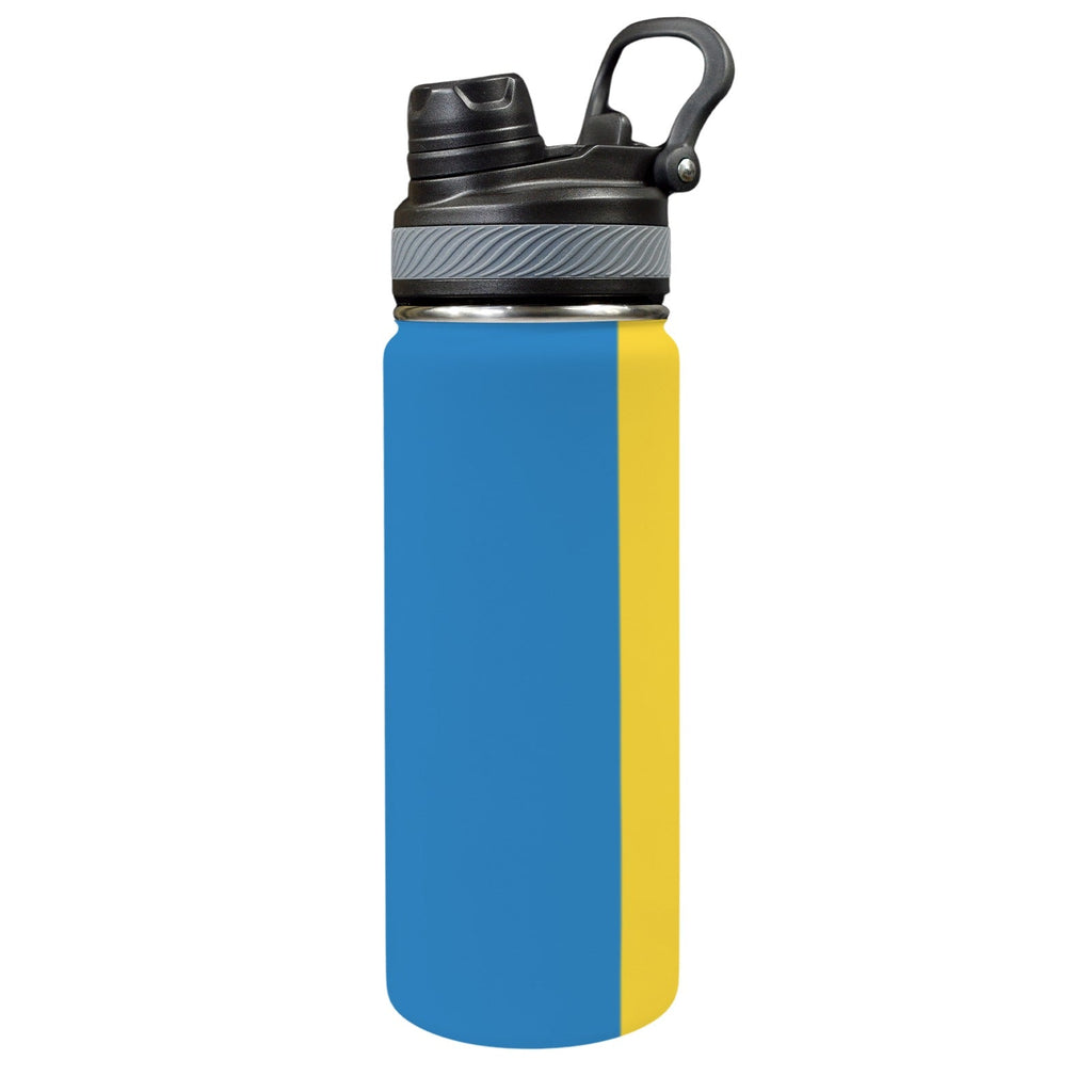 St Vincent Flag Insulated Water Bottle with Dual - Use Lid (18oz) - Conscious Apparel Store