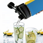 St Vincent Flag Insulated Water Bottle with Dual - Use Lid (18oz) - Conscious Apparel Store