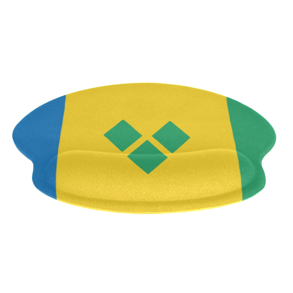 St Vincent Flag Mouse Pad with Wrist Rest Support - Conscious Apparel Store