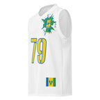 St Vincent Flag (White) Premium Sport Jersey Tank Top - Conscious Apparel Store