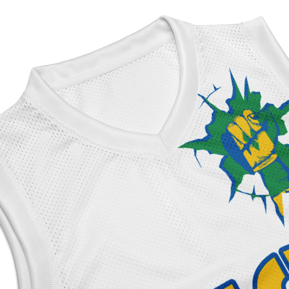 St Vincent Flag (White) Premium Sport Jersey Tank Top - Conscious Apparel Store
