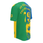 St Vincent Football Themed Button-Down Sport Jersey - Conscious Apparel Store