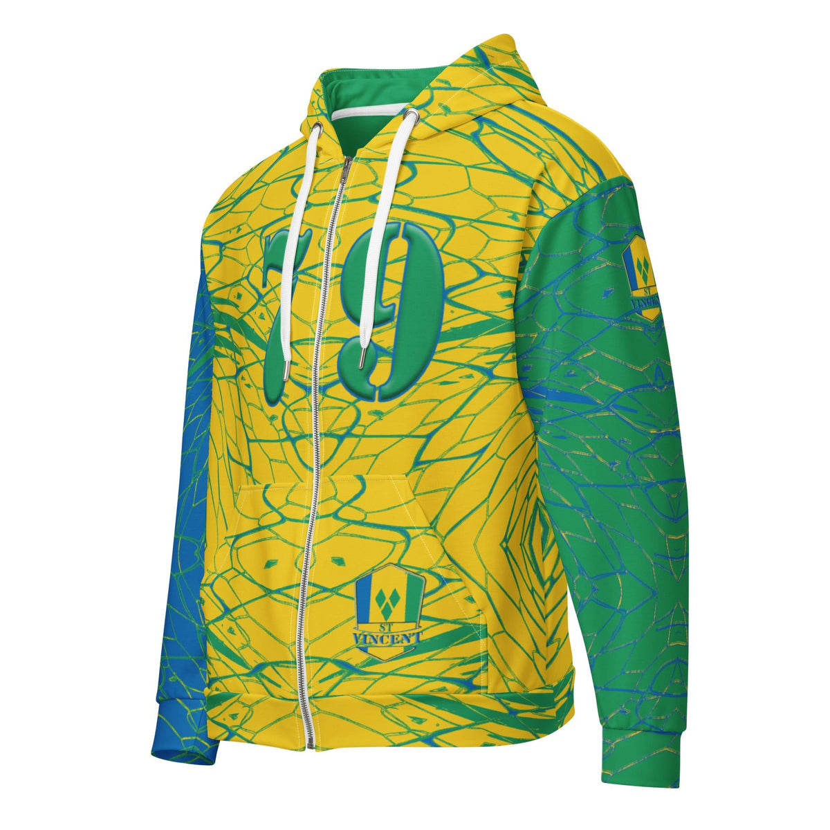 St Vincent Football Unisex zip hoodie - Conscious Apparel Store