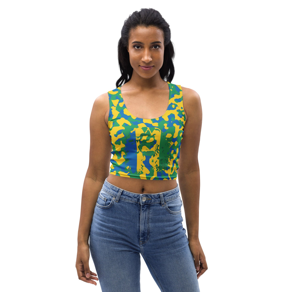 St Vincent Girl Camo Crop Top - Conscious Apparel Store