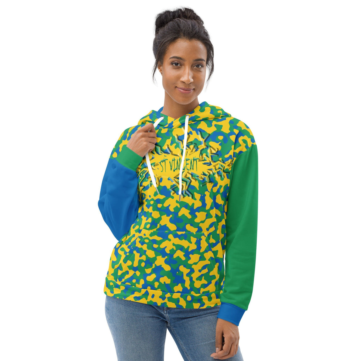 St Vincent Girl Camo Unisex Pullover Hoodie - Conscious Apparel Store