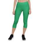 St Vincent Green Capri Leggings - Conscious Apparel Store