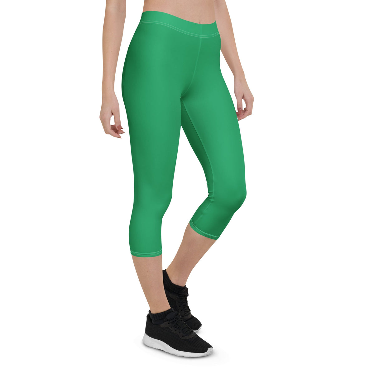St Vincent Green Capri Leggings - Conscious Apparel Store