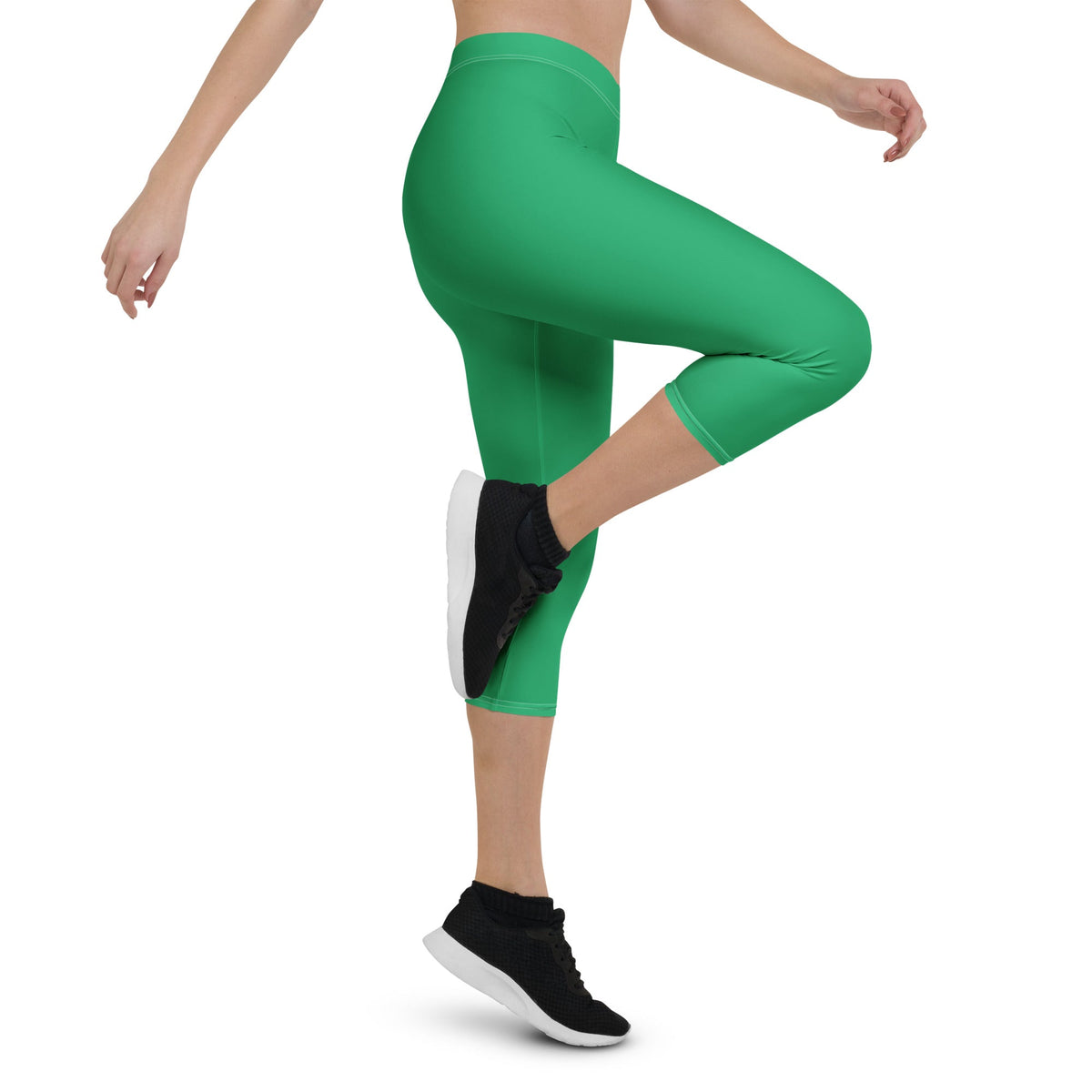 St Vincent Green Capri Leggings - Conscious Apparel Store
