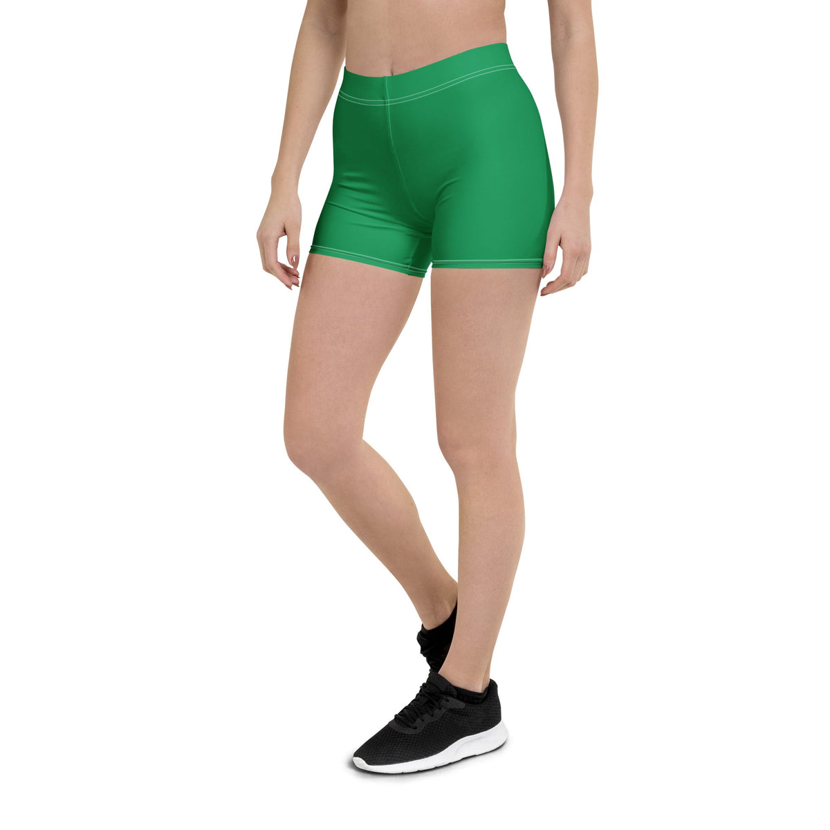 St Vincent Green Leggings Shorts - Conscious Apparel Store