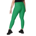St Vincent Green Leggings with pockets - Conscious Apparel Store