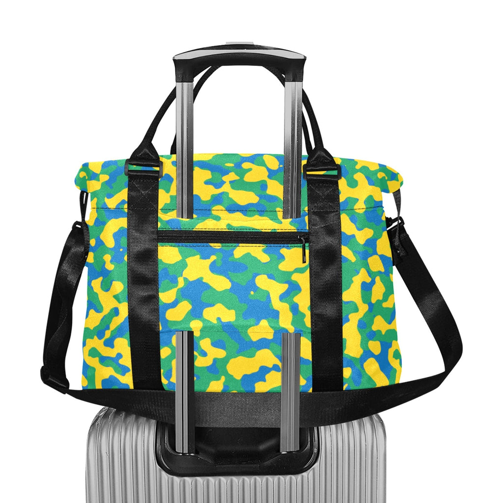 St Vincent & The Grenadines Flag Camo Large Capacity Duffle Bag - Conscious Apparel Store