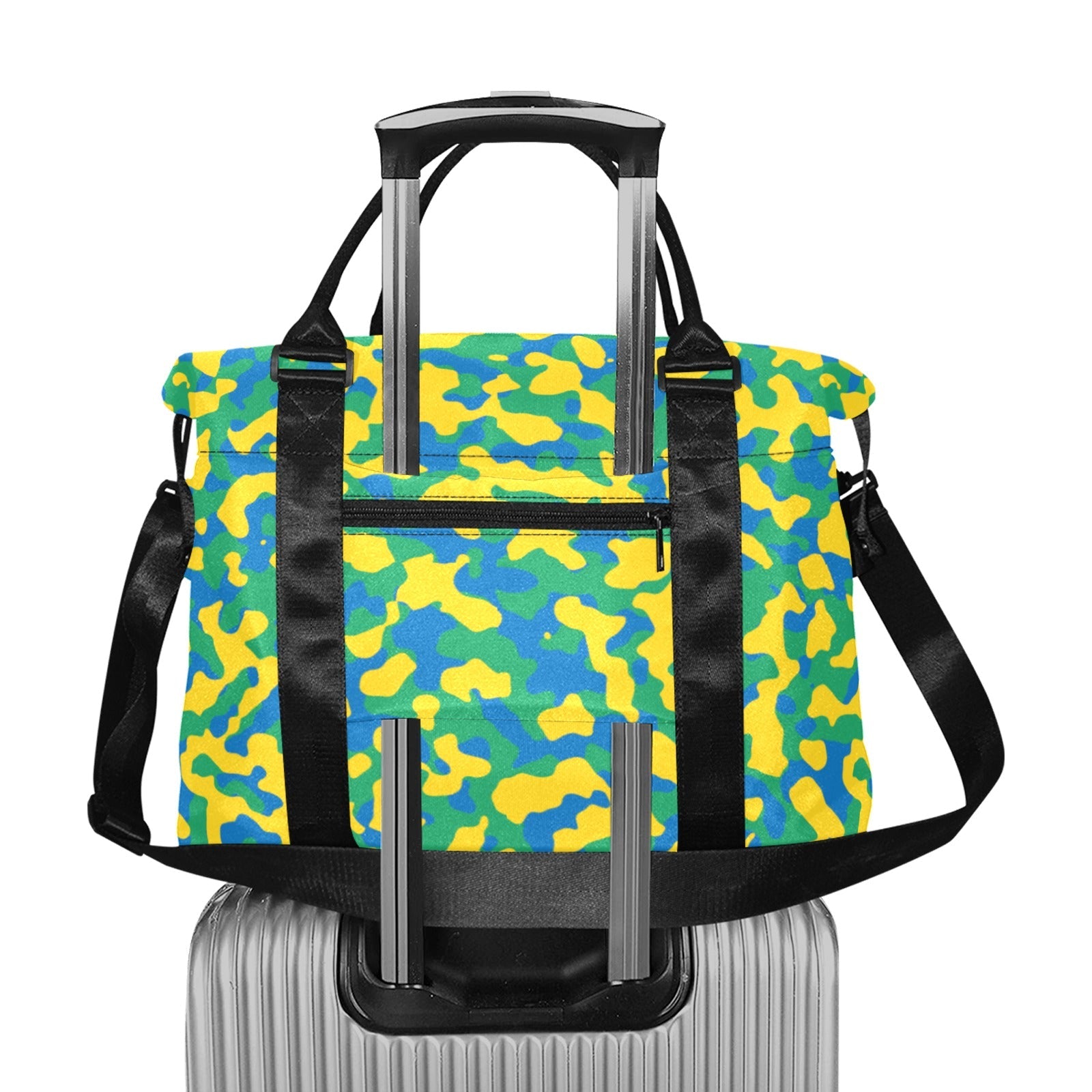 St Vincent & The Grenadines Flag Camo Large Capacity Duffle Bag - Conscious Apparel Store